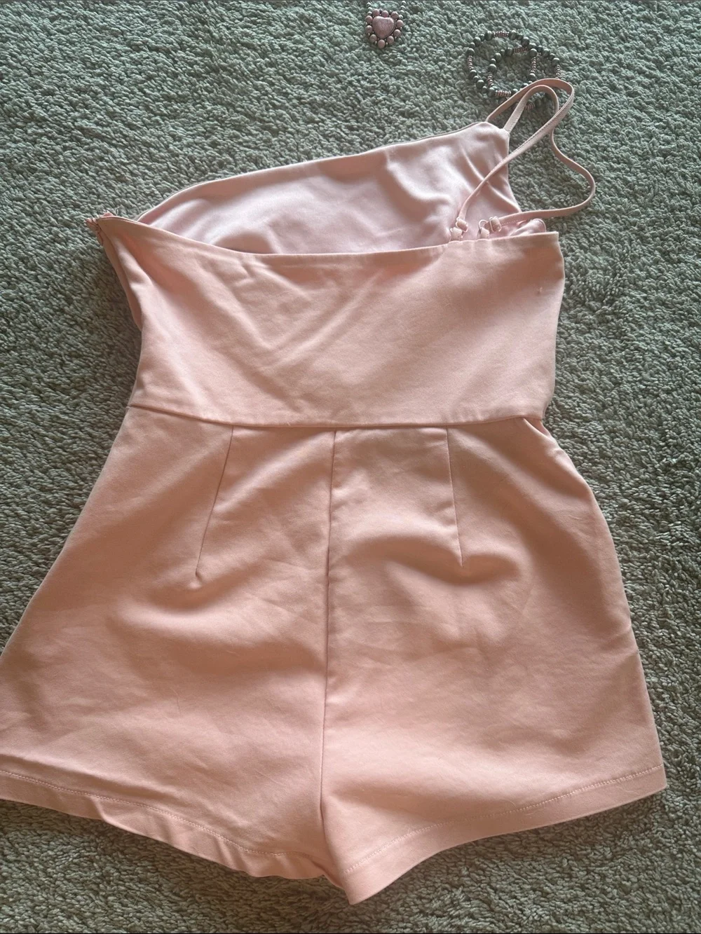 superdown Pink One-Shoulder Girls' Romper